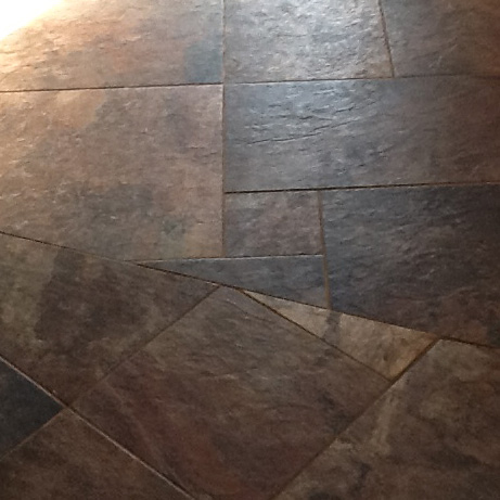 Pinwheel Tile Transition